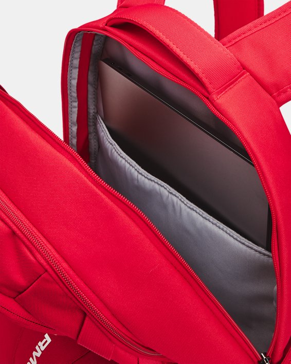Men's UA Hustle 3.0 Backpack, Red, pdpMainDesktop image number 3